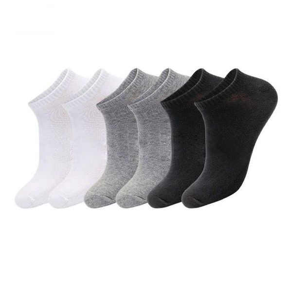 

men's socks thin breathable 100% cotton men no show boat black short for size 39-44
