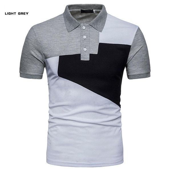 

men's polos arrival summer men shirt chest two stripe color matching shirts casual lapels streetwear, White;black