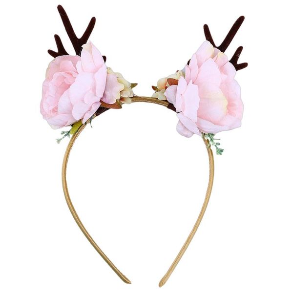 

table cloth party headdress antler headwear flower hair hoop headband po prop