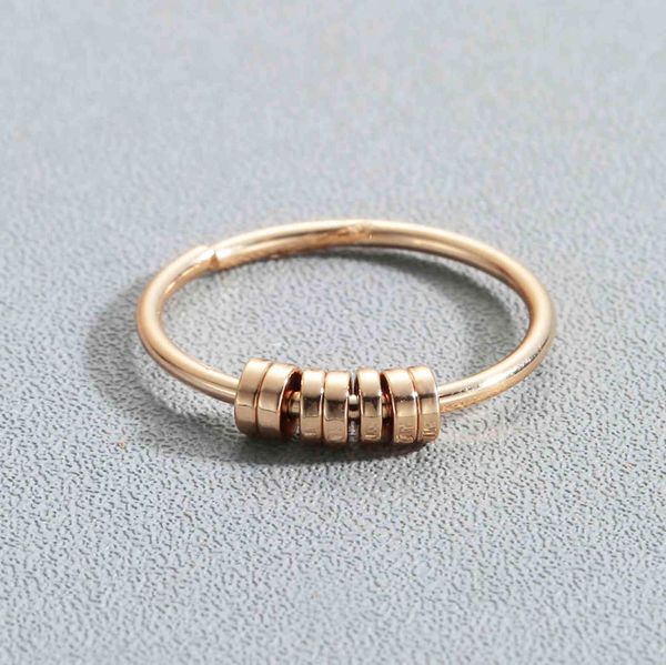 Lutaku punk rock ouro-cor liso banda midi dedo juntar anéis para mulheres meados de dedo anel fino g1125