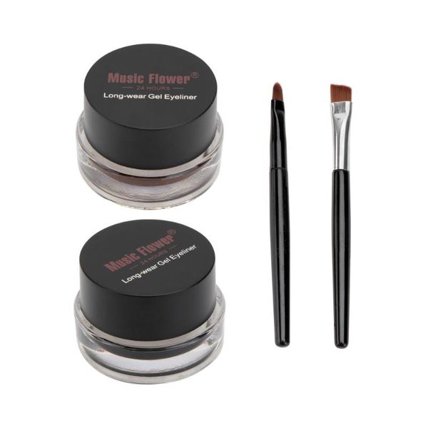 

eye shadow 2pcs cosmetics eyeliner and powder water-proof makeup cosmetic set