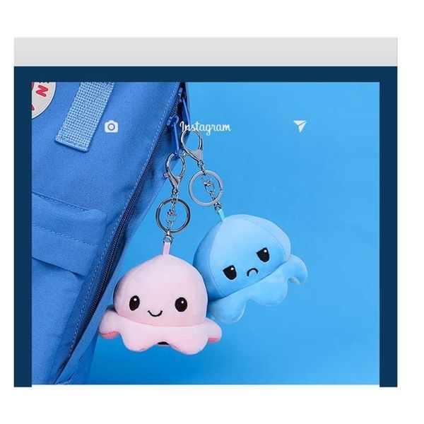 

key chain doll angry ocs pendant double-sided reversible