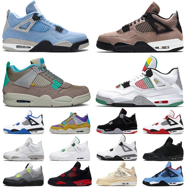 

discount jumpman 4 4s basketball shoes women men university blue taupe haze black cat white oreo mens trainers sports sneakers walking joggi