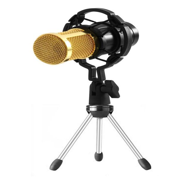 

microphone for pc computer professional condenser with mount+foam cap+cable +tripod microphones