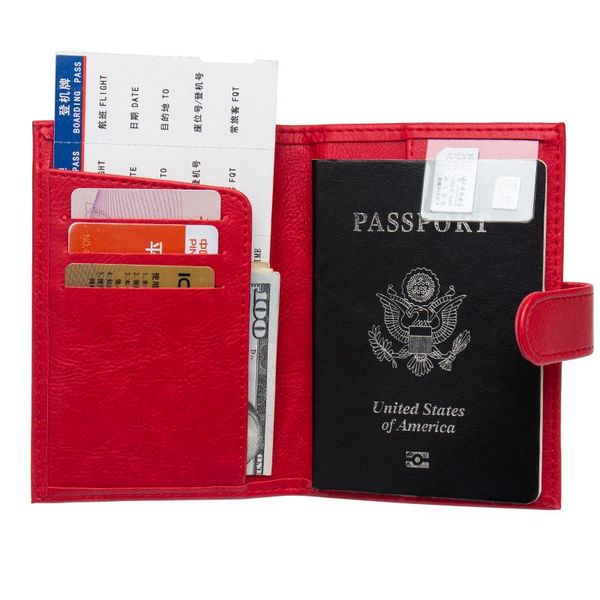 

card holders design pu leather passport cover with holder protector case hasp porte carte bancaire, Brown;gray