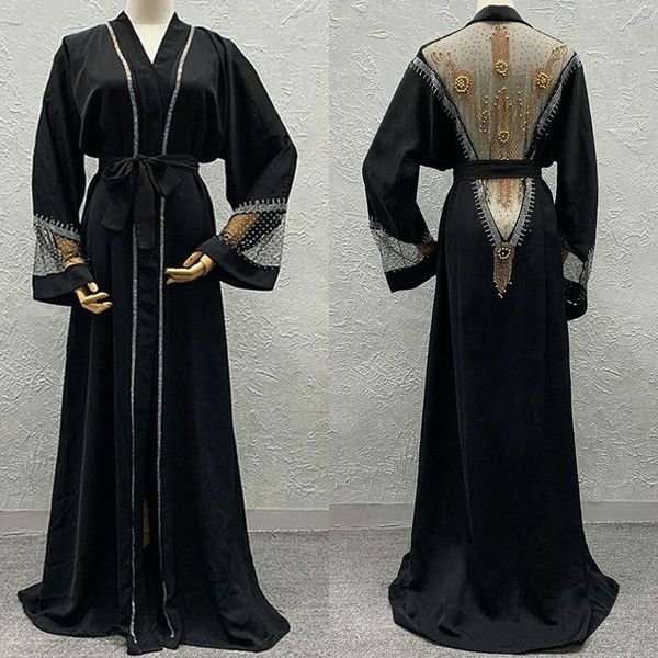 

africa dress african dresses for women dashiki luxury mesh diamond abaya dubai muslim ramadan kaftan kimono islam clothing ethnic, Red