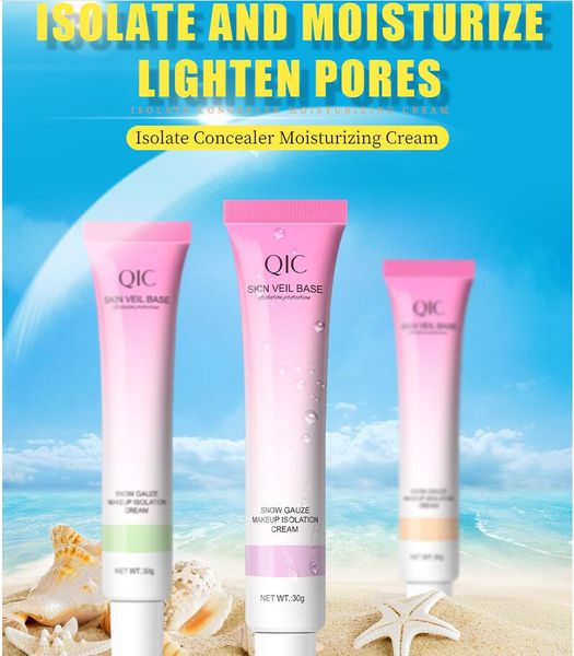 

qic isolate concealer moisturizing cream & face makeup base light as a feather and no sense suitable for multiple skine stones long lasting