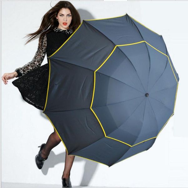 

umbrellas 130cm big umbrella men rain woman windproof large paraguas male women sun 3 floding outdoor parapluie