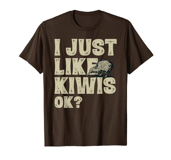 

i just like kiwis ok funny kiwi bird shirt t-shirt, White;black