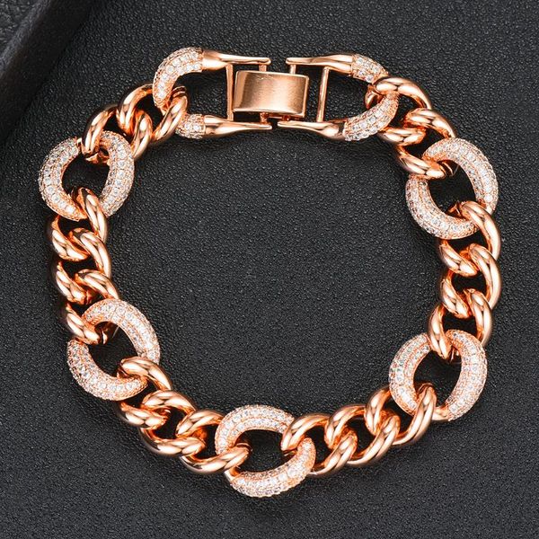 

bangle personality luxury fine big chains bracelet for women man couple super gift friends lover unexpect surprise, Black