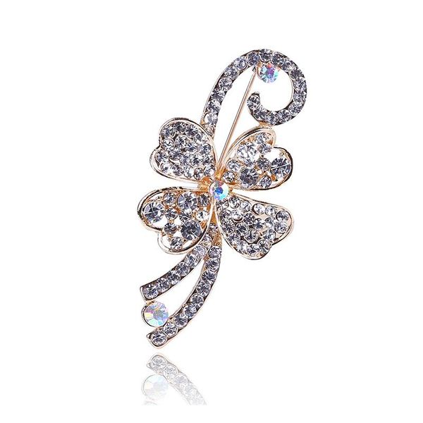 

pins, brooches beadsland glass butterfly alloy brooch fashion accessories, Gray