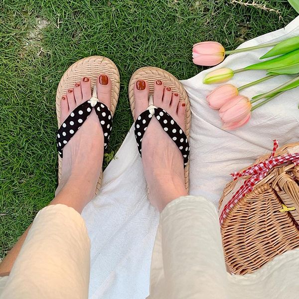 

slippers flip-flops for summer fashion beach instagram girls women shoes, Black