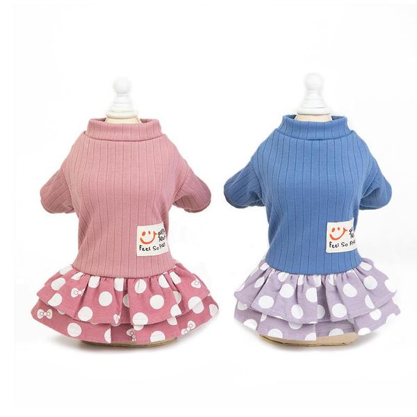 

dog apparel cute party wedding dress cat pet skirt sweater for small girls summer cotton base shirt clothes costume
