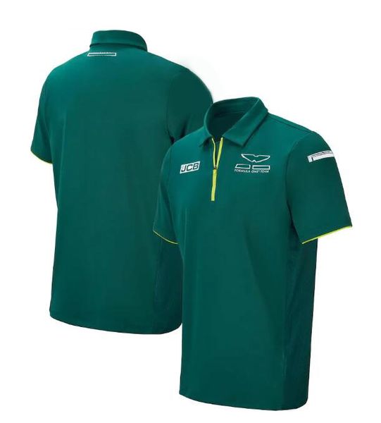 

f1 formula one team polo jersey polyester quick-drying racing lapel t-shirt same style customization