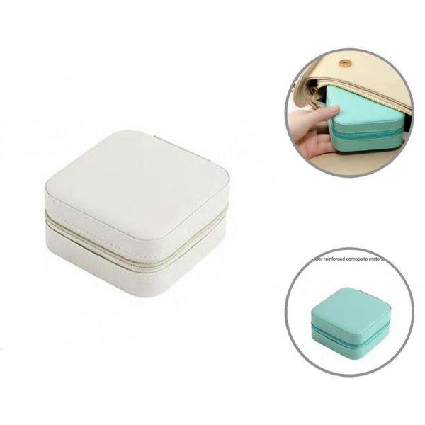 

jewelry pouches, bags exquisite square wear-resistant good sealing earrings display case for props, Pink;blue