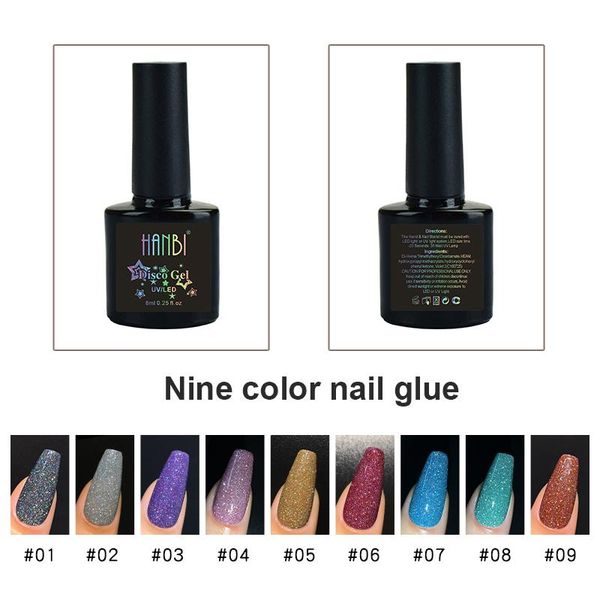 

colors polish gel reflective glitter nail glue varnish bungee shiny diamonds decoration accessories tslm1 art kits
