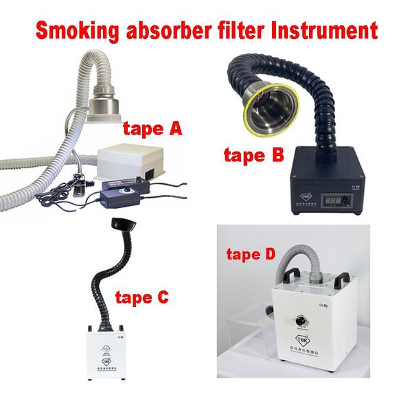 

mini purification smoking instrument soldering smoke air dust cleaner fume extractor absorber filter for laser machine power tool sets
