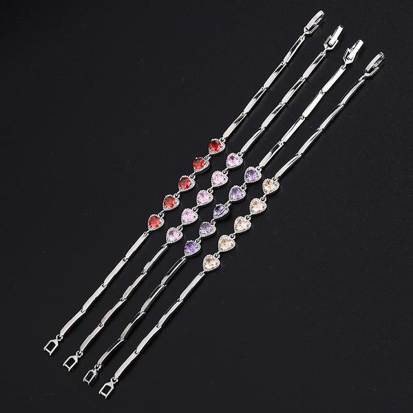 

beautiful women's bracelet made of stainless steel inlaid with diamonds various colors, which can be matched any style charm bracelets, Golden;silver