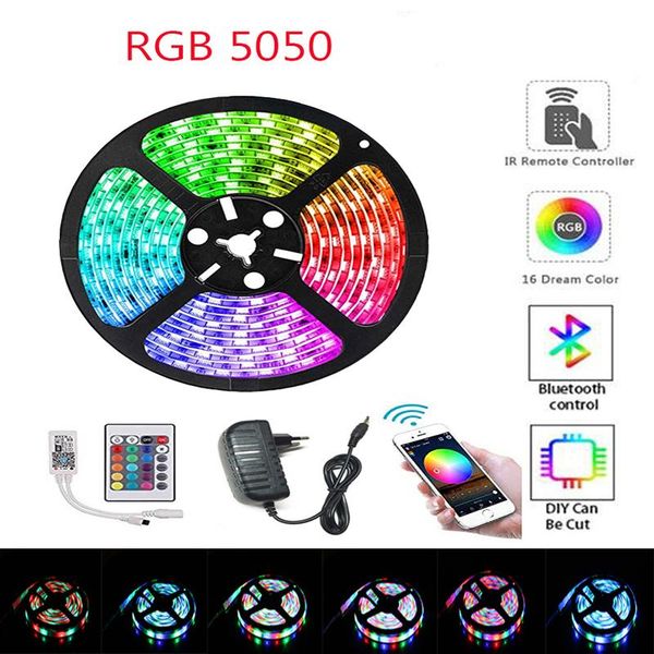 

strips dc 12v led strip lights rgb smd 5m 10m 15m 20m flexible waterproof 12 v volt light bluetooth wifi tape diode
