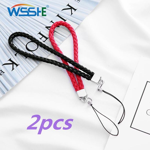 

2pcs mobile phone accessories wrist strap hand lanyard for wristband key cell straps & charms