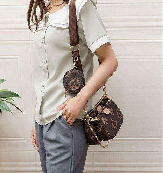 

design bag three in one leisure underarm versatile inverted triangle chain one shoulder messenger bags