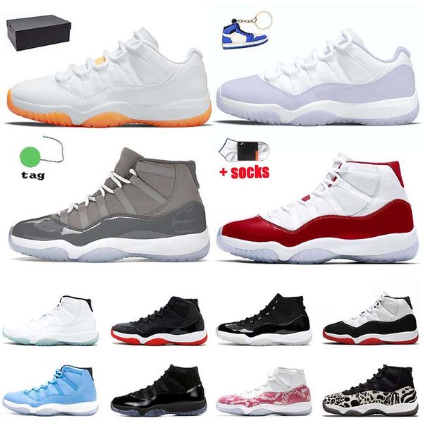 

wholesale 2022 mens jumpman 11 boots basketball shoes 11s with originals box low pure violet citrus cherry cool grey white bred designer wom