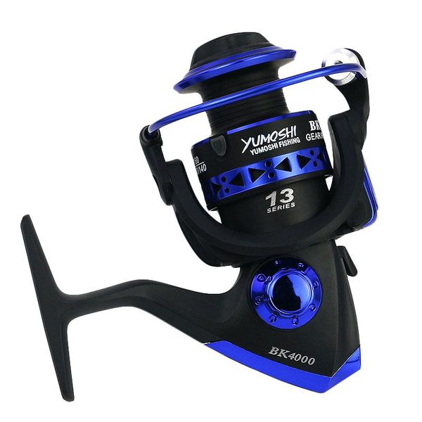 

baitcasting reels yumoshi 12bb 5.1:1 metal spinning fishing reel body carp bk1000