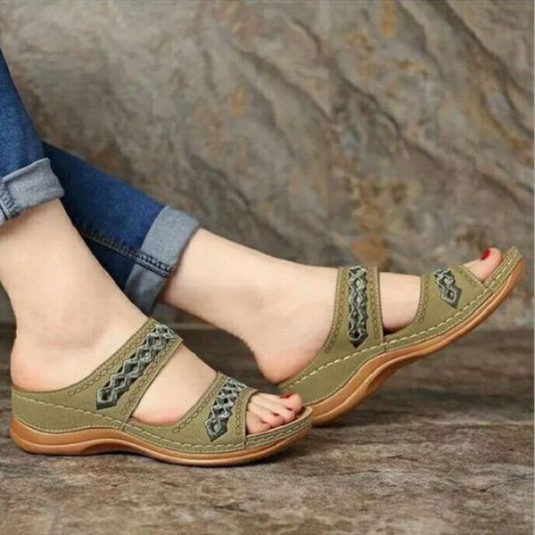 

female sandal 2021 summer open toe large size breathable comfort shoes for women strappy heels girls peep big flat elastic sandals, Black