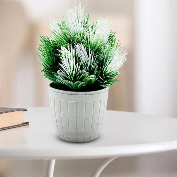 

decorative flowers & wreaths simulation bonsai faux pine tree lightweight easy maintenance fence yard fake plants mini potted miniature for