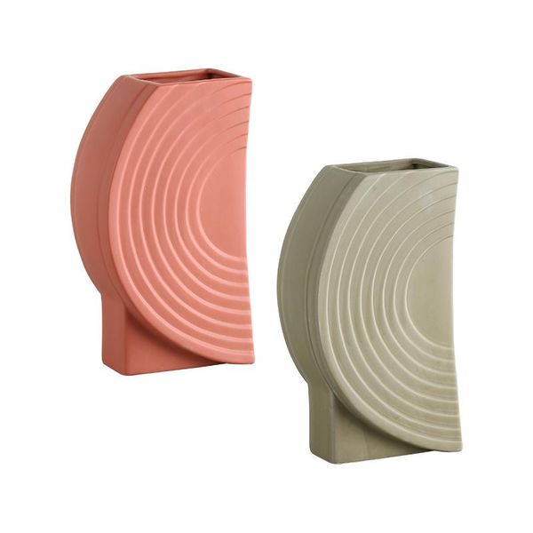 

vases creative coloured ceramic vase geometric decor tablenordic style dry flower decoracao para casa table art bs50hp