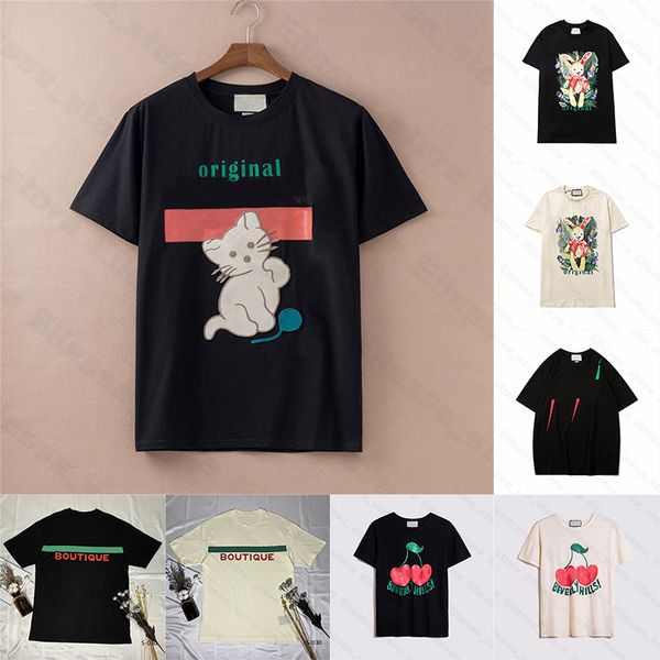 

new arrive 21ss summer womens designer t shirts animal tshirts brand fashion short sleeve lady tees mens casual clothes clothing 2021, White