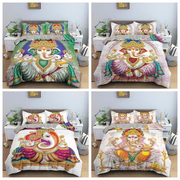 

bedding sets elephant mandala duvet cover set ganesha soft quilt twin full  king size bedclothes