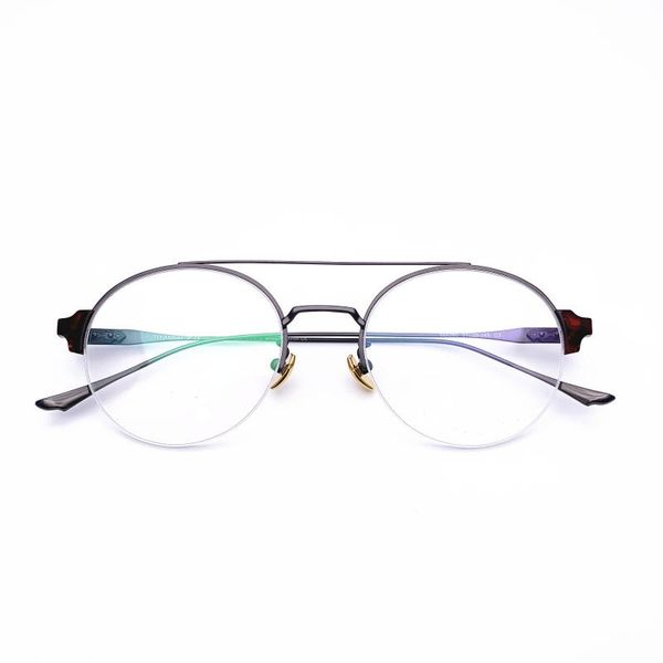 

fashion sunglasses frames belight optical japan brand half rimless design titanium mens glasses designer eyeglasses prescription eyewear 586, Black