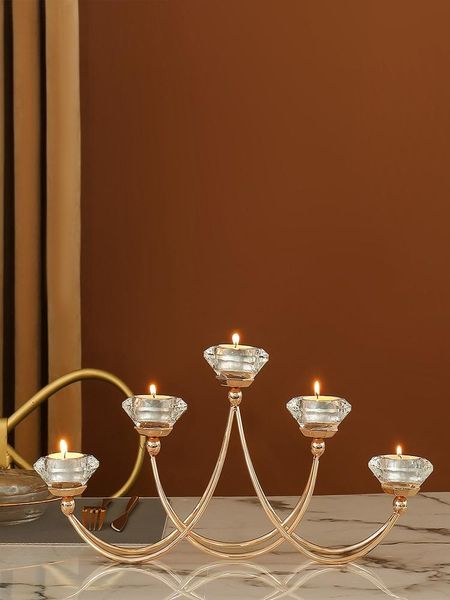 

candle holders european style candlestick home retro light luxury dining table romantic holder decoration porta vela decor wt50zt