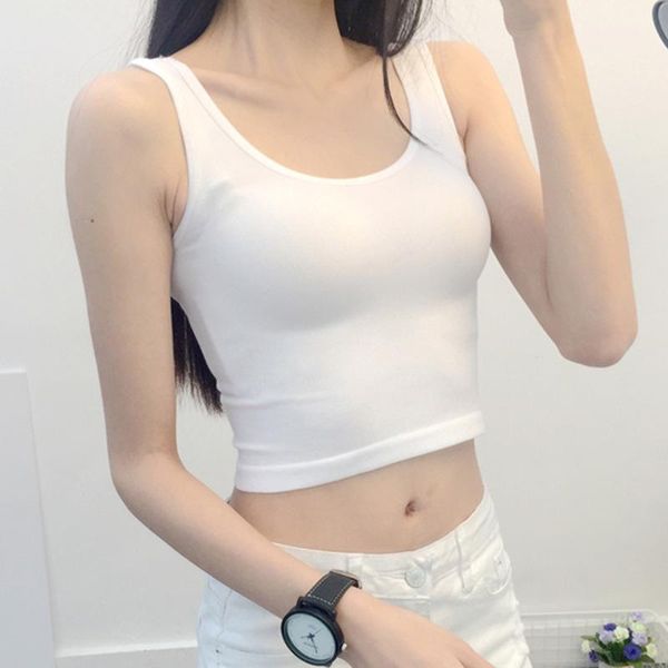 

women's tanks & camis 2021 tiff crop black, White