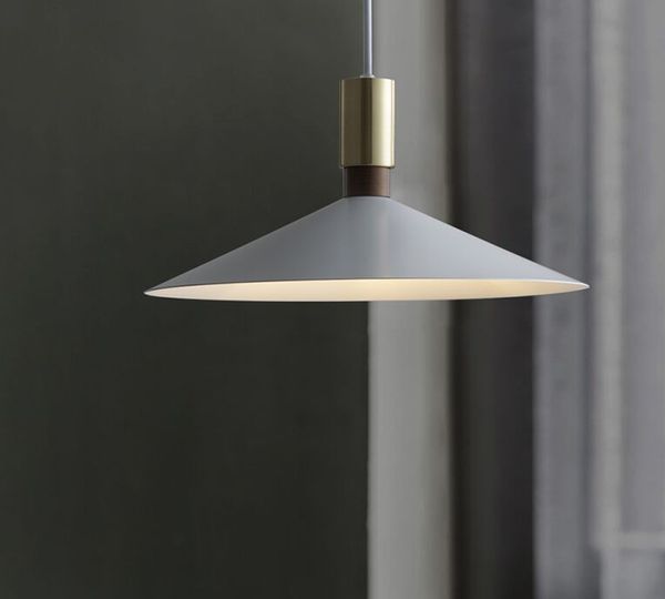 Nordic Minimalistischen Einfache Kegel-form Led Anhänger Lampe Moderne Schwarz Weiß Hängen Restaurant Esszimmer Bar Studie