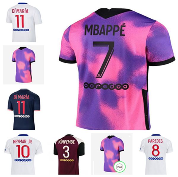 

soccer jersey2021level mbappe neymarjr icardi di maria ander herrera 2021 home away high-quality long sleeve, Black;yellow