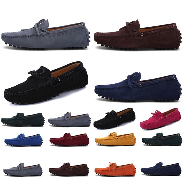 

2021 non-brand men running shoes triple black grey green light blue purple mens fashion trainer sneakers outdoor jogging walking