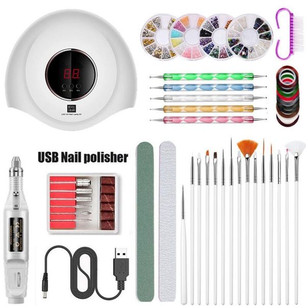 

uv nail lamp usb pen art tool sets & kits electric manicure drills for diy 1