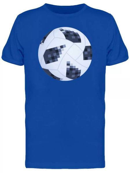 

pixelated soccer ball men's tee -image by shutterstock, White;black