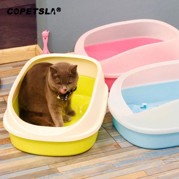 

cat grooming litter box toilet crack-proof durable semi-enclosed small send scoop kitten dog bedpan anti splash