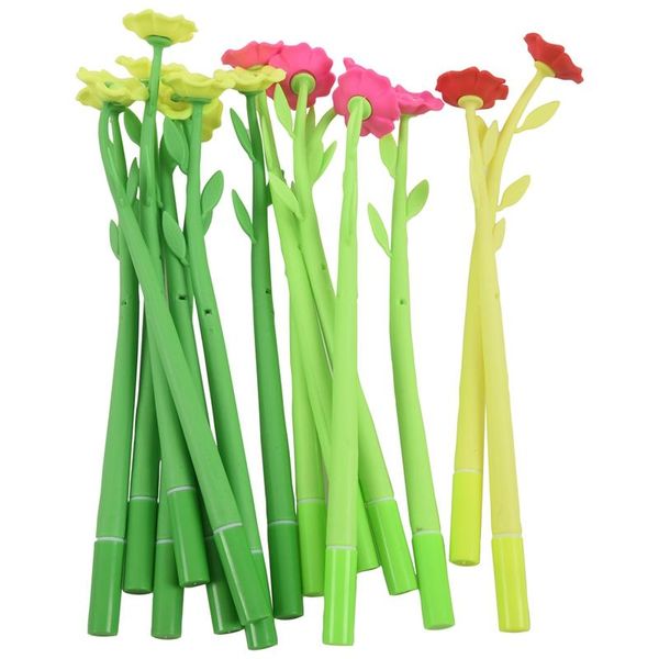 

gel pens 15pcs 0.38mm flower shape pen