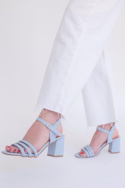 

sandals matte leather high-heeled, Black