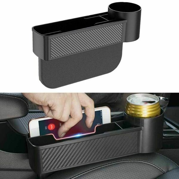 

car organizer abs plastic cup holder catcher crevice storage box