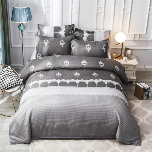 

bedding sets duvet cover set black and white twin//king size grid comforter