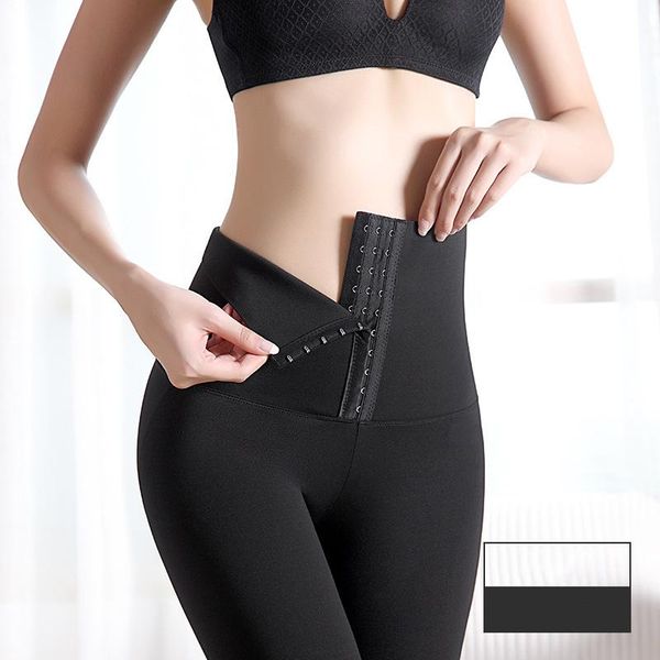 

women's leggings women shapewear tummy body shapers control pant high waist underwear hip lifting pants slimming belly leg thigh shapin, Black