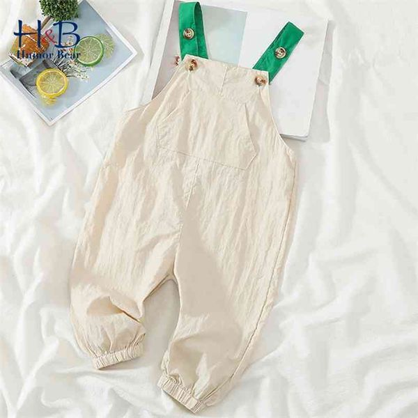 Tuta da bambina Salopette estiva Pantaloni con bretelle Abbigliamento per bambini per bambini Completi per bambini 210611