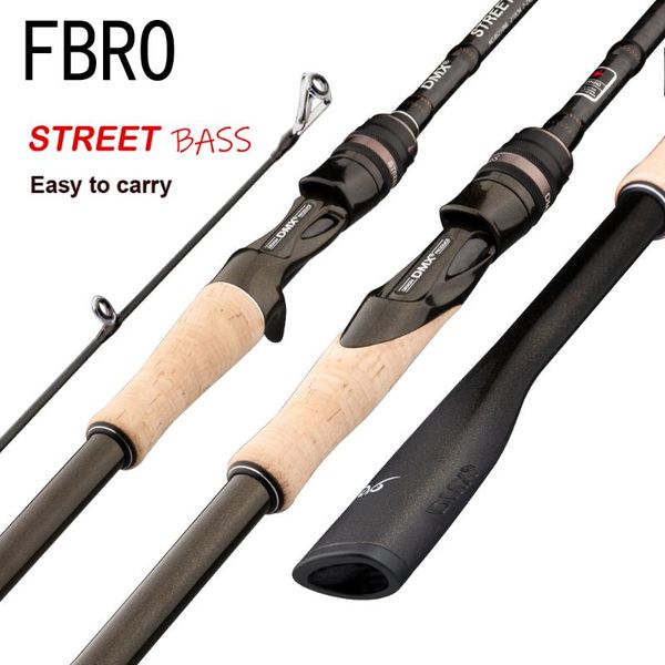 

boat fishing rods fbro street bass spinning casting rod travel 5-42g 1.98/2.1/2.4/2.7m 8-25lb fast ml/m/mh/h baitcasting lure