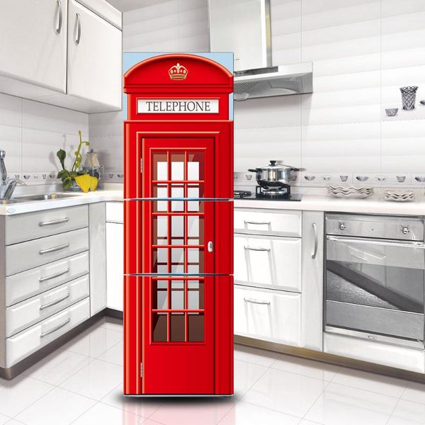 

wall stickers creative 3d fridge sticker flowers refrigerator cover door er skin kitchen furniture decor wrap