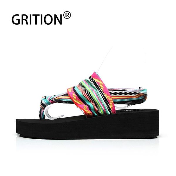

women sandals flat increase height open toe casual platform bohemian thong flip flop strap slippers beach shoes, Black